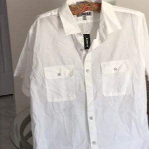Men’s large sport button down shirt brand new